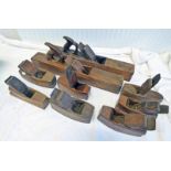 SELECTION OF WOODEN PLANES TO INCLUDE FORK STAFF PLANE,