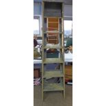 PAINTED FOLDING LADDER