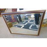 21ST CENTURY FRAMED MIRROR WITH BEVELLED EDGE