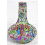 CHINESE FAMILLE ROSE DECORATED VASE 28 CMS Condition Report: Crazing present