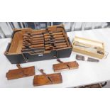 ASSORTED EXAMPLES OF MOULDING PLANES IN ONE BOX