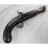 19TH CENTURY PERCUSSION GREATCOAT PISTOL WITH A 15.