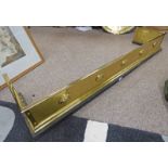LATE 19TH CENTURY BRASS FENDER Condition Report: 142cm wide, 35cm deep and 18.