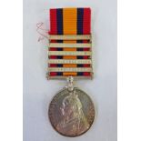 QUEEN'S SOUTH AFRICA 1899- 1902 MEDAL WITH 5 BARS, EDGE MARKED '22932 L.