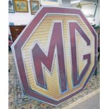 LARGE LATE 20TH CENTURY MG GARAGE SIGN,