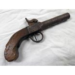 19TH CENTURY PERCUSSION POCKET PISTOL WITH 7.