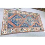 MIDDLE EASTERN RED GROUND RUG 220 X 130 CM