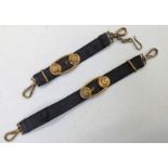 UNUSUAL PAIR OF HANGING STRAPS POSSIBLY FOR A THIRD REICH NAVAL DAGGER