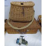 2 FISHING BASKETS & A REEL