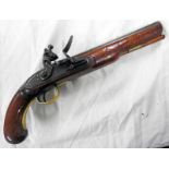 EARLY 19TH CENTURY FLINTLOCK PISTOL WITH 22.