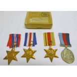 WW2 MEDALS, 1939-1945 STAR, FRANCE AND GERMANY STAR,