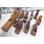 SELECTION OF ASSORTED EXAMPLES OF BLOCK PLANES IN ONE BOX