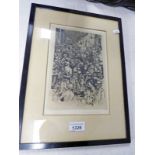 JAMES WATERSON MIDDLE MARKET BRECHIN FRAMED ETCHING SIGNED IN PENCIL 24.5 X 16.
