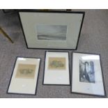 FRAMED ARTISTS PROOF AQUATINT ISLES OF THE MORNING BY PERCIVAL GASKELL,