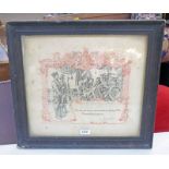 FRAMED WWI HONOURABLY DISCHARGE LETTER TO "163957 PTE CECIL GEORGE NICHOLLS LABOUR CORPS HAVING