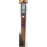 OAK CASED WALL BAROMETER 91 CM LONG