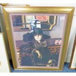 GILT FRAMED PRINT OF A LADY AFTER CADELL