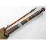 J B WALKERS OF NEWCASTLE 2 PIECE SPLITCANE ROD IN BAG