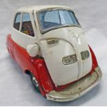 TINPLATE ISETTA BUBBLE CAR MANUFACTERED BY BANDI,