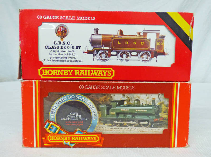 TWO HORNBY 00 GAUGE STEAM LOCOMOTIVES INCLUDING R353 0-6-0T L.B.S.C.