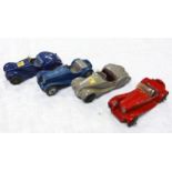 FOUR DINKY TOYS INCLUDING 2 X FRASER NASH,