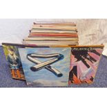 SELECTION OF VARIOUS VINYL MUSIC ALBUMS INCLUDING ARTISTS SUCH AS ROD STEWART, ABBA,