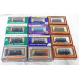 TWELVE PRIVATE OWNER WAGONS BY DAPOL,