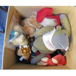 SELECTION OF SOFT TOYS