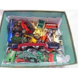 SELECTION OF VARIOUS LESNEY MODEL VEHICLES INCLUDING LONDON TROLLEY BUS, BEA COACH,