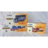 FIVE CORGI MODEL VEHICLES FROM THE BREWERY COLLECTION INCLUDING 20901 - AEC CHAINS AND BARREL SET,