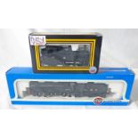 TWO 00 GAUGE STEAM LOCOMOTIVES INCLUDING AIRFIX 0-6-0 L.M.S BLACK 4454 TOGETHER WITH DAPOL 0-4-2 B.