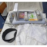 NINTENDO WII AND BALANCE BOARD TOGETHER WITH TWO CHILDS JU JITSU SUITS