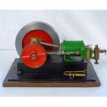 STUART GAS ENGINE WITH SINGLE HORIZONTAL CYLINDER Condition Report: steam engine