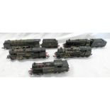 FIVE HORNBY DUBLO 00 GAUGE LOCOMOTIVES INCLUDING 4-6-2 B.R.