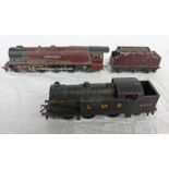 HORNBY DUBLO (3 RAIL) 4-6-2 L.M.S. CRIMSON "DUCHESS OF ATHOLL" 6231 TOGETHER WITH 0-6-2T L.M.S.