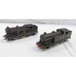 TWO HORNBY DUBLO 3-RAIL LOCOMOTIVES INCLUDING 0-6-2T LMS (SERIF LETTERING) TOGETHER WITH 0-6-2T BR