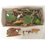 SELECTION OF METAL FIGURES, ANIMALS,