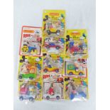 SELECTION OF TEN MATCHBOX WALT DISNEY / POPEYE RACING CARS FEATURING MICKEY & MINNIE MOUSE,