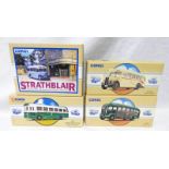 FOUR CORGI MODEL VEHICLES INCLUDING 97196 - AEC REGAL STANLEY FIELD,