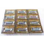 SELECTION OF TWELVE MAINLINE 00 GAUGE WAGONS INCLUDING 2 X 37164 - COKE WAGON 'BEDWAS' 2 X 37129 -