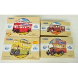 FOUR CORGI MODELS FROM THE COMMERCIAL / PUBLIC TRANSPORT SERIES INCLUDING 97310 - GUY ARAB,