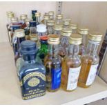 APPROX 30 VARIOUS BLENDED WHISKY MINIATURES INCLUDING 7 "MIST" MINIATURES, BLACK MOUNT,