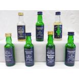 7 CADENHEAD WHISKY MINIATURES INCLUDING GLENURY ROYAL 13 YEARS OLD, GLENCADAM 21 YEAR OLD,