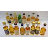 16 VARIOUS SINGLE MALT WHISKY MINIATURES INCLUDING GLEN KEITH 1983, DUFFTOWN 8 YEAR OLD,