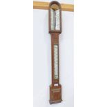 NEGRETTI & ZAMBRA STICK BAROMETER WITH WHITE PANELS, NO.