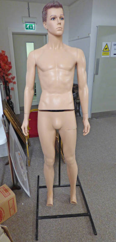 MALE MANNEQUIN IN 5 PARTS WITH A METAL STAND