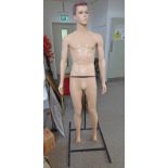 MALE MANNEQUIN IN 5 PARTS WITH A METAL STAND