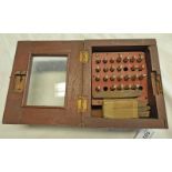 SELECTION OF LETTER PUNCHES IN A FITTED WOODEN BOX