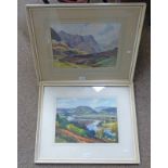 FRAMED WATERCOLOURS HIGHLAND SCENES SIGNED G.