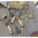 SELECTION OF METAL WALL SCONCES,